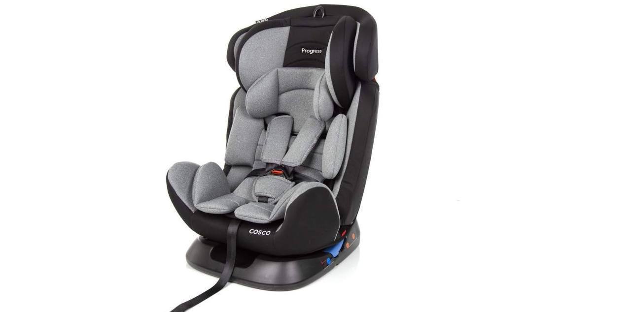 🫧 Cosco Kids, Cadeirinha Progress, 0 a 36kg, Cinza Mescla