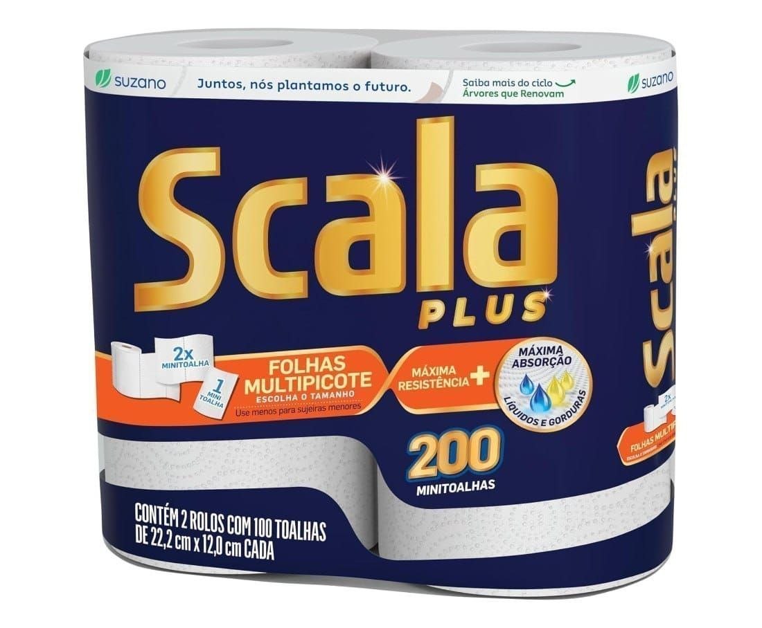 Papel Toalha Multipicote Scala Plus 200 Toalhas