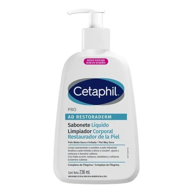 🛍️ Gel de Limpeza Corporal Pro AD Restoraderm 236ml Cetaphil