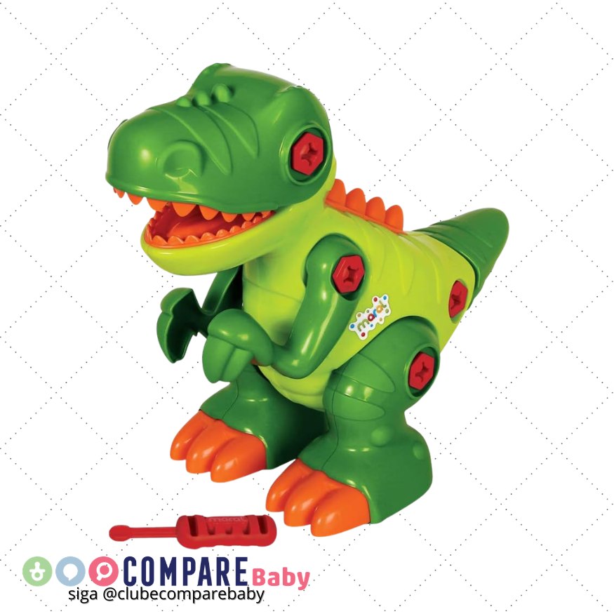 😍 T-Rex com Som Caixa, Multicor Maral