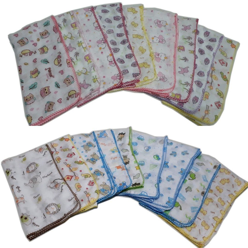🛍️ Fralda Luxo Estampada 70x70cm Com Crochê