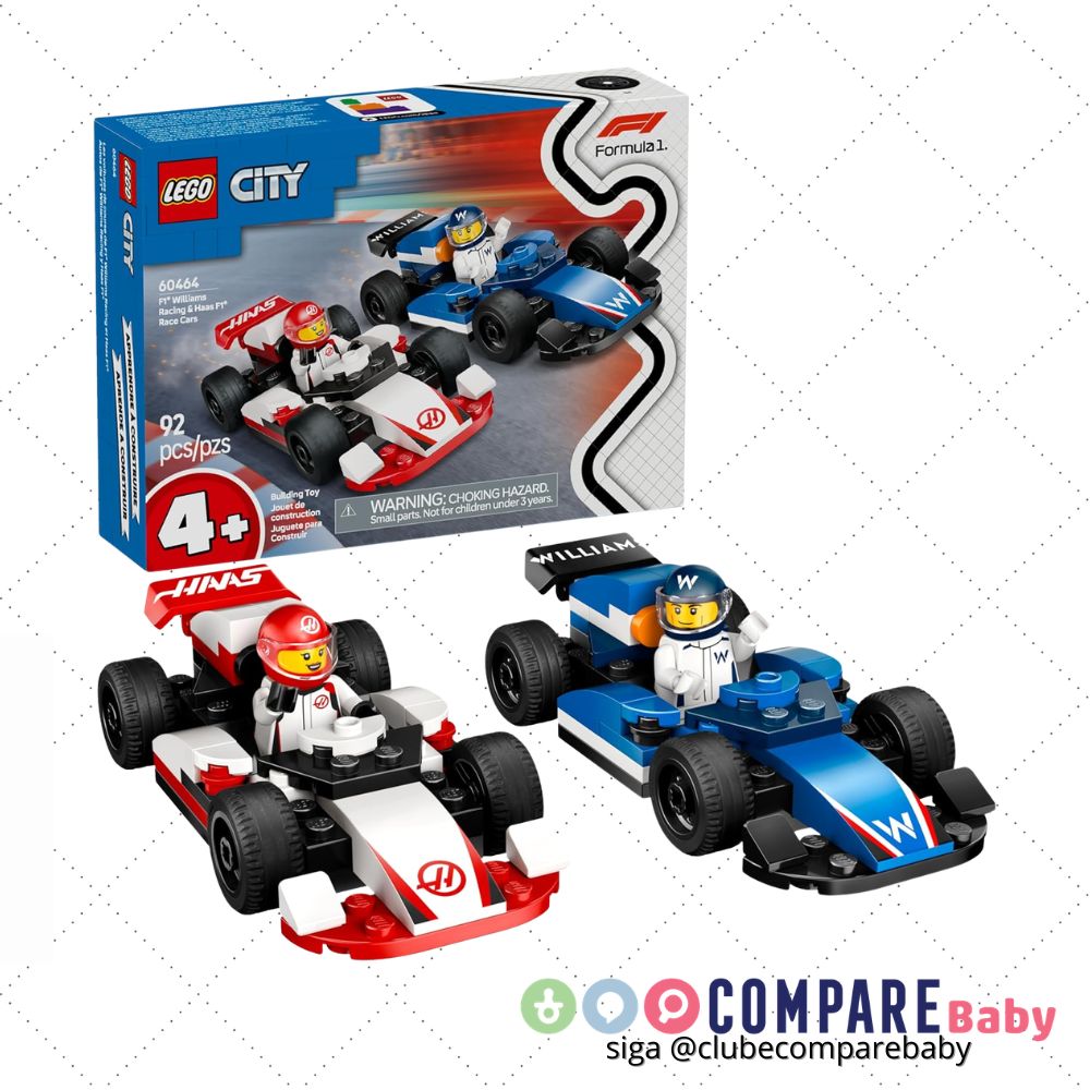 😍 LEGO City Formula 1 Carros de Corrida de F1 da Williams Racing 60464