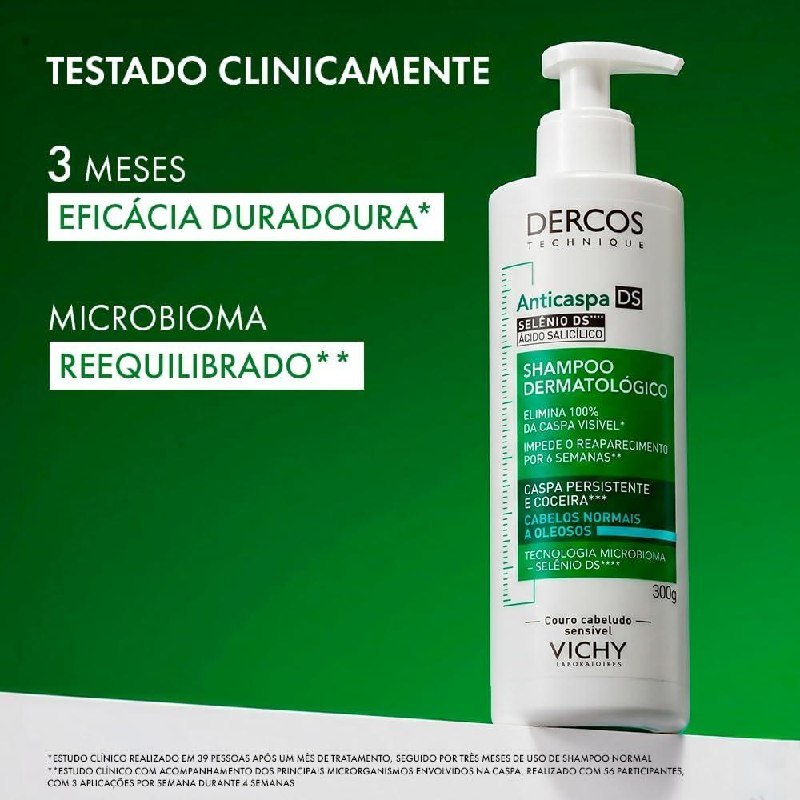 🛍️ Vichy Dercos DS Shampoo Anticaspa para Cabelos Normais a Oleosos, 300ml