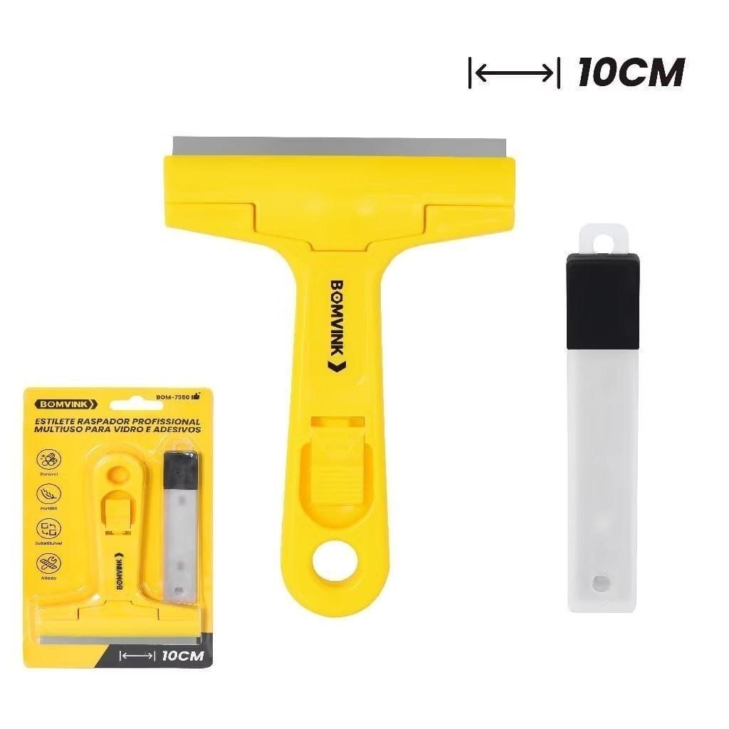 🛍️ Raspadores Multiuso Para Limpar Box Com 5-10 Lâminas Profissional/Vidro Piso Cerâmica