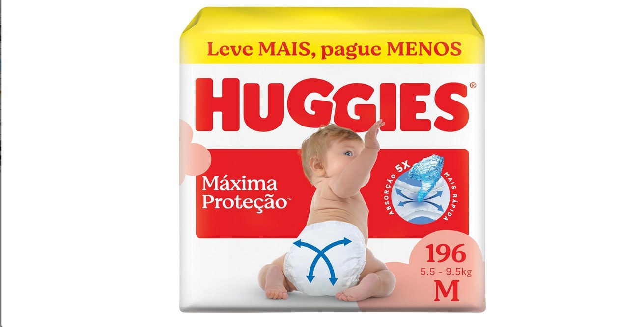 🫧 Huggies Fralda Supreme Care M 196 Un