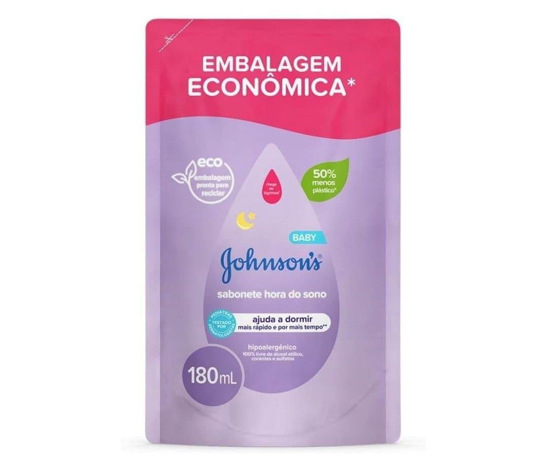 Sabonete Líquido Relaxante Refil Johnson's Baby Hora Do Sono, 180ml