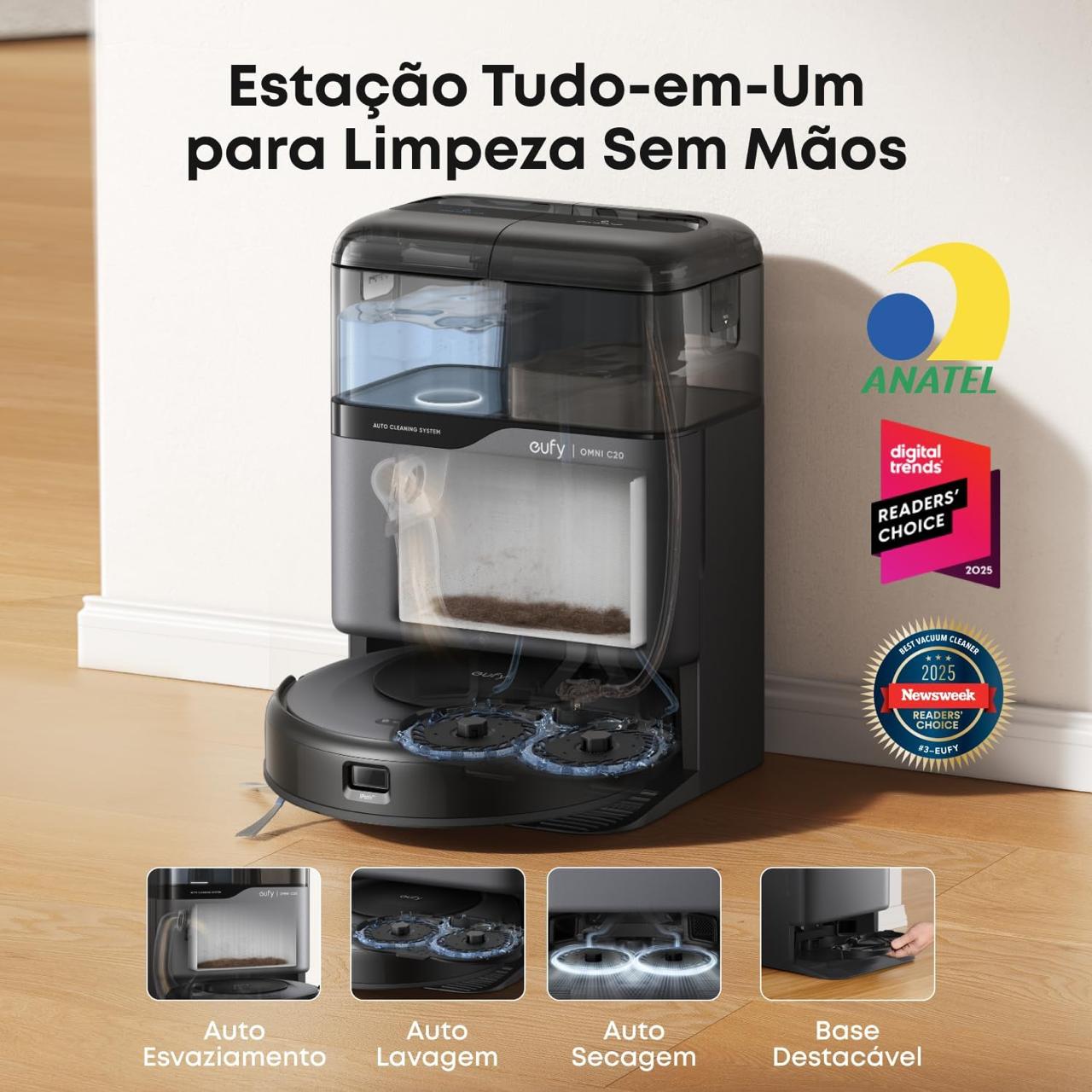 LIMPEZA COMPLETA COM ESTAÇÃO AUTOLIMPANTE