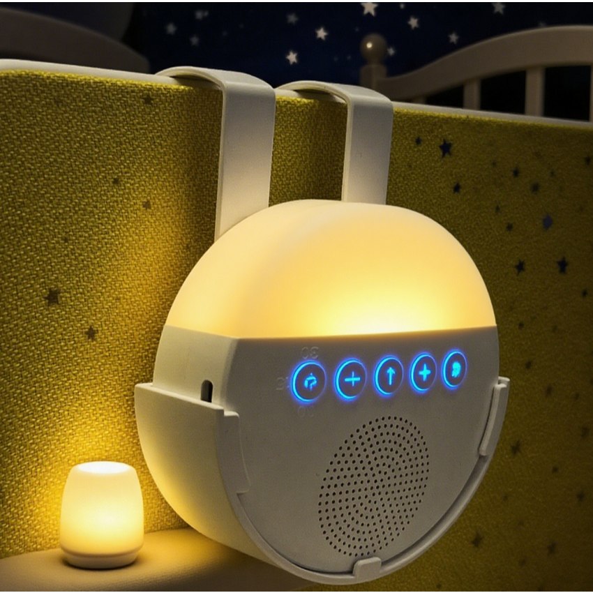 🛍️ Máquina de ruído branco infantil, luz noturna com carregamento USB, reprodutor de som