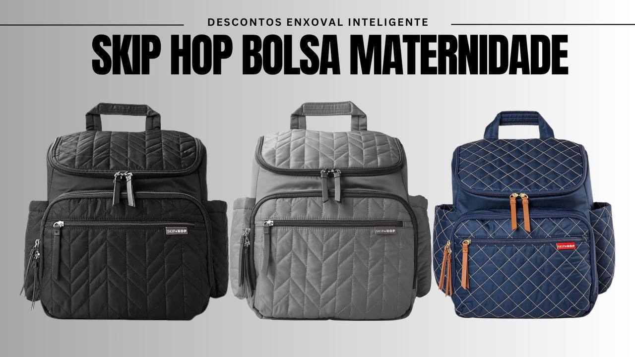🫧  Skip Hop Bolsa de fraldas para bebês e itens essenciais de viagem com bolsa de fraldas