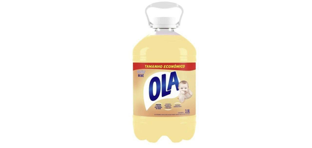 🫧 Sabão Líquido Ola Bebê para Roupas Finas e Delicadas 3,8l