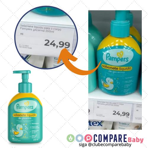 😍 PAMPERS SAB LIQ CPO GLICERINA 200ml
