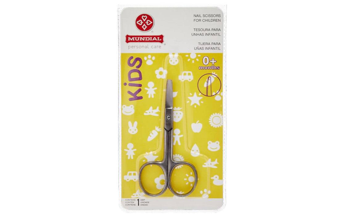 🫧 Mundial Tesoura Unha Infantil Flex S/A Prateado