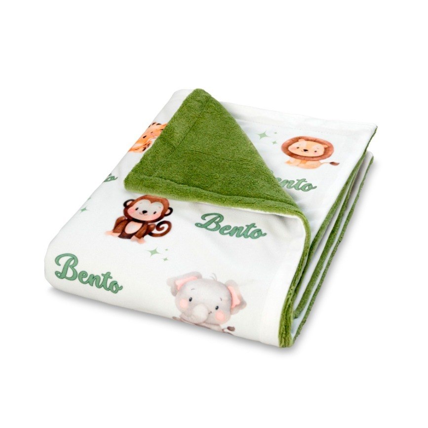 🛍️ mantinha para nenem personalizada com nome e personagem envio já