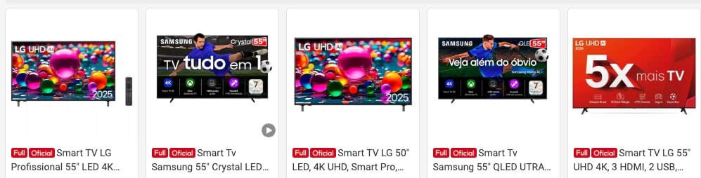 📺 Tem coleção de TVs com cupom disponível! 👀