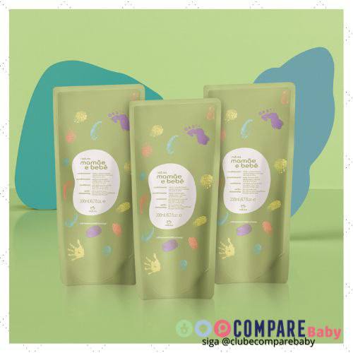 😍 Kit Refil Condicionador Suave Mamãe e Bebê (3 unidades)