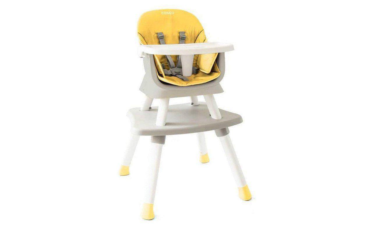 🫧 Cosco Kids, Cadeira de Refeição Convertty 8 em 1, Amarela