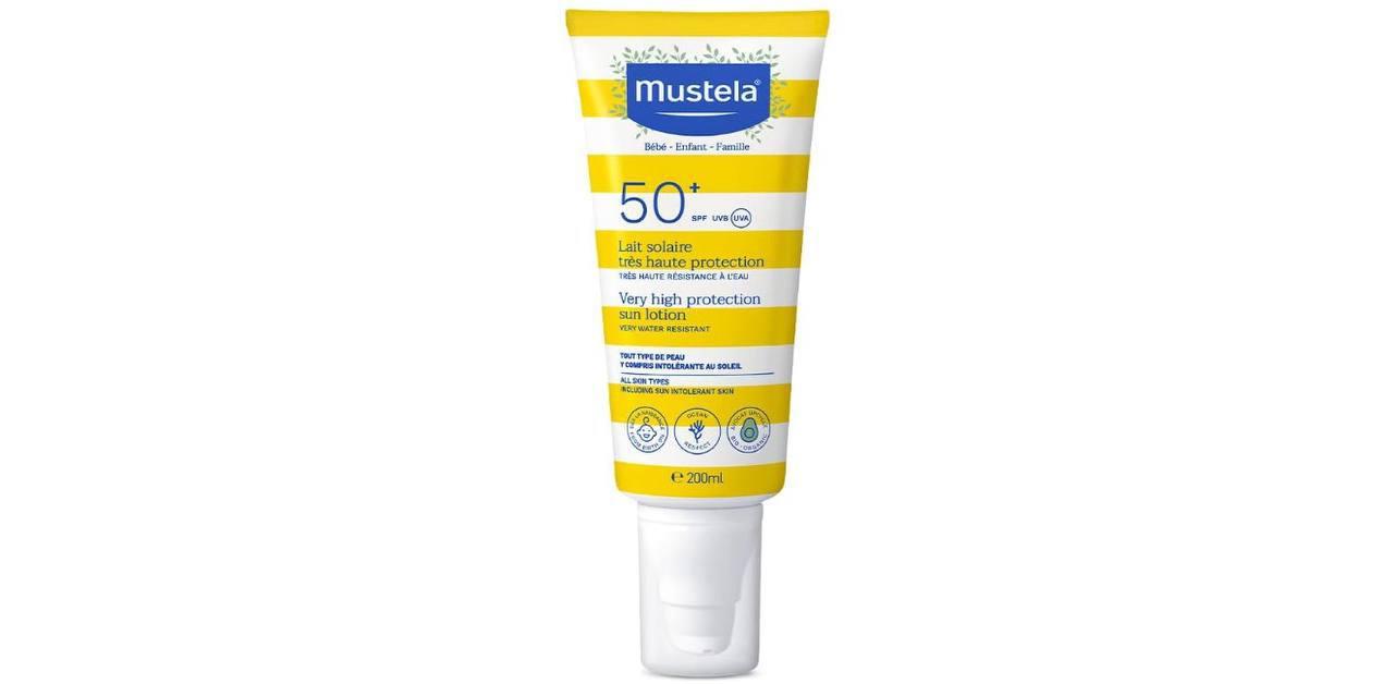 🫧Mustela Solares Mustela Protetor Solar Fps 50+ 200 Ml - Filtro Solar Rosto E Corpo Para