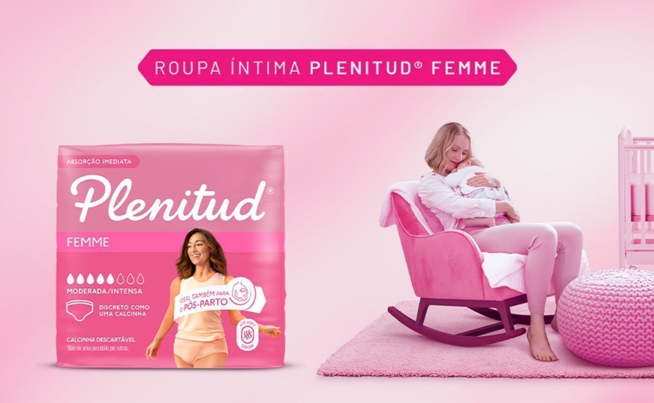 🫧 Plenitud Roupa Íntima Active Mulher, 16 unidades - P/M ou G/XG