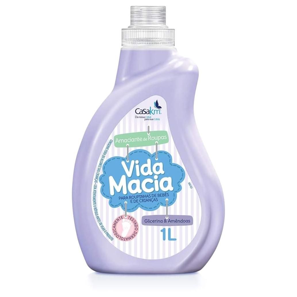 Casa Km Amaciante Vida Macia Glicerina & Amêndoas 1L