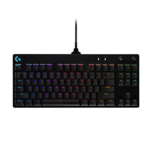 🛍️ Teclado Mecânico Gamer Logitech G PRO com Layout US, RGB LIGHTSYNC, Design TKL, Cabo D