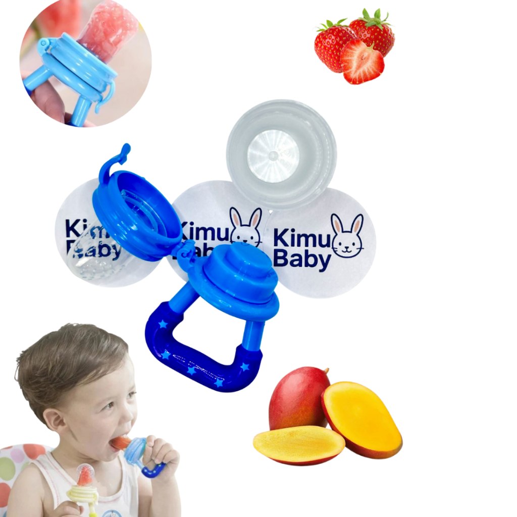 🛍️ Chupeta Alimentadora Bebe Para Frutas Com Tampa Higiênica Prática Com Bico De Mamadeir