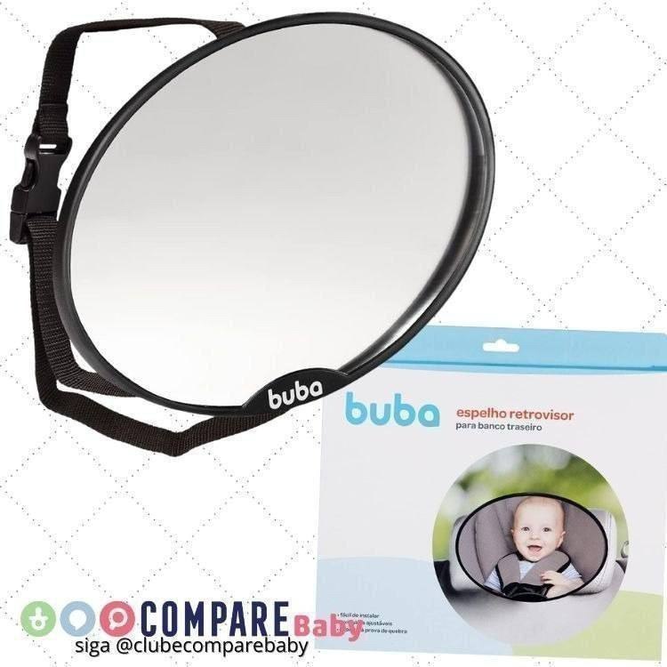 😍 BUBA Espelho Retrovisor Para Banco Traseiro, Preto