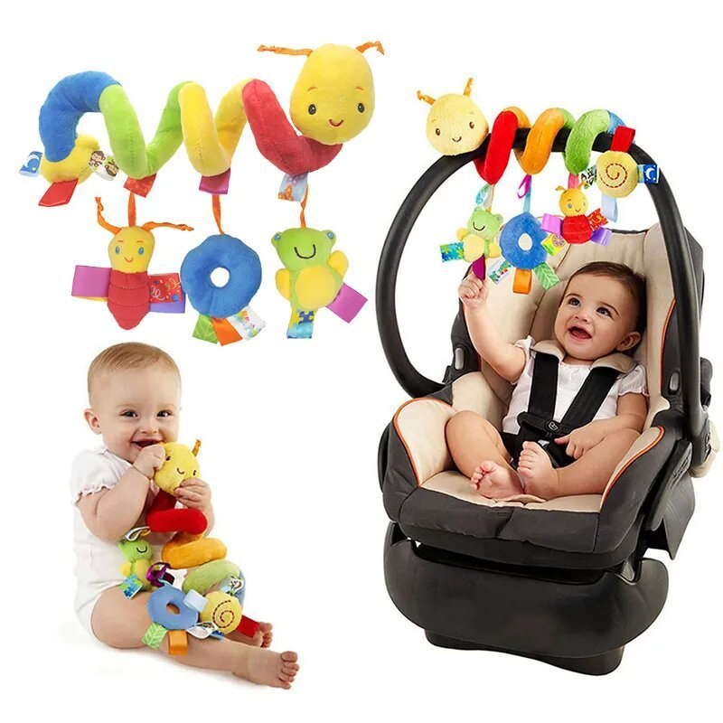 🛍️ 1pcs Mobile Centopeia Espiral Ideal Carrinho Bebê Conforto Berço Com Barulho de Chocal