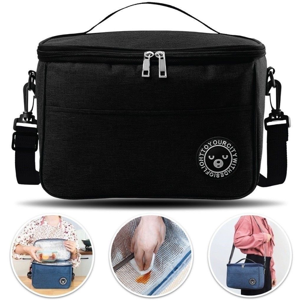 - Bolsa isolada para lancheira média de fitness com alça de mão