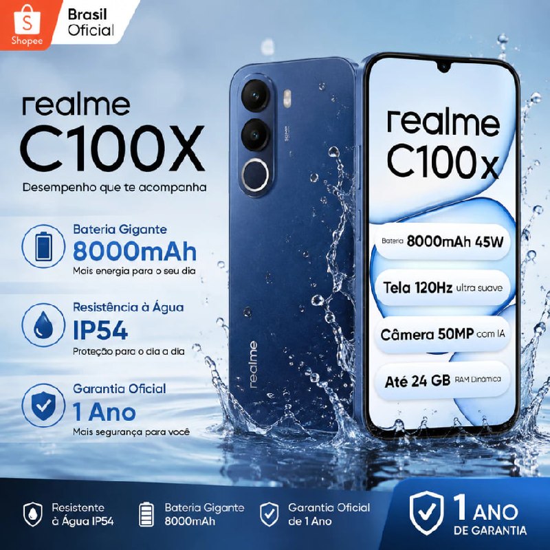 📱 Realme C100X 4+256 GB