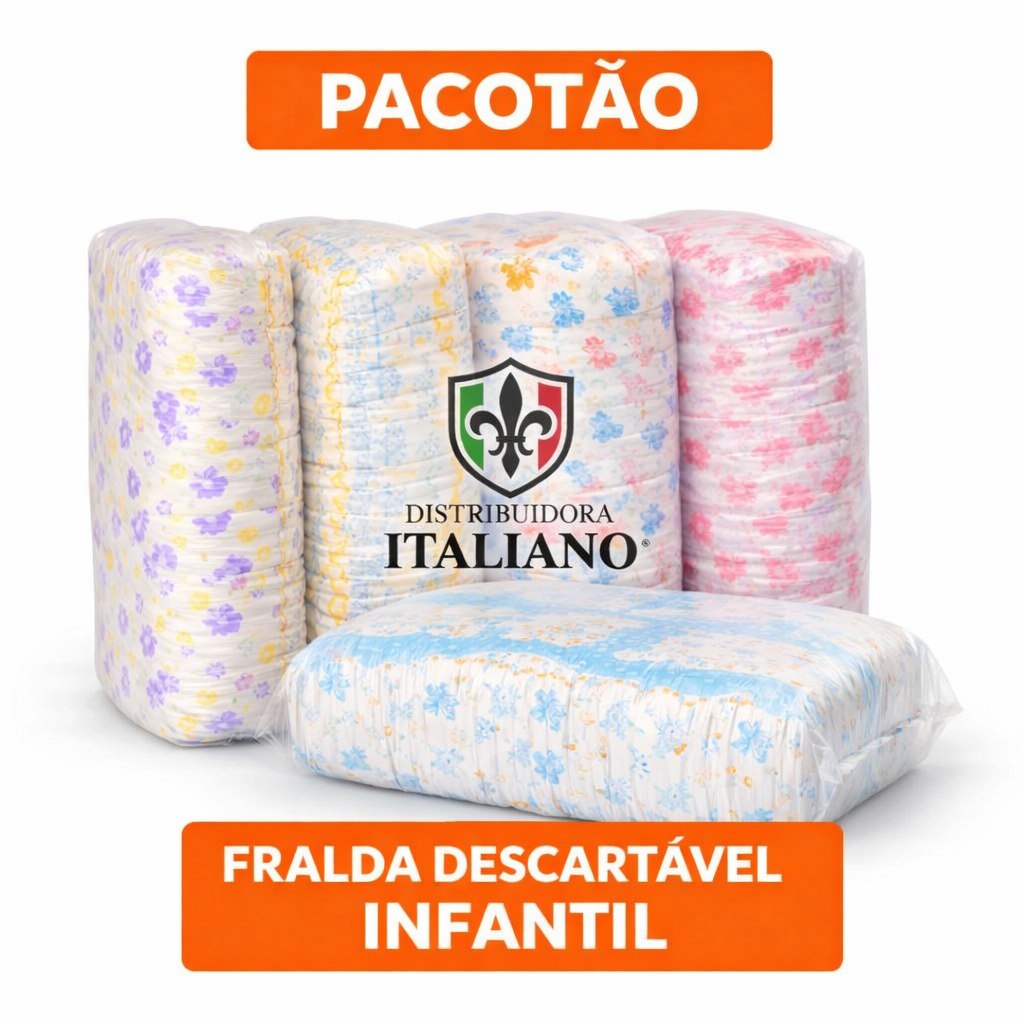 🛍️ KIT COM 3 MEGA PACOTÃO FRALDAS DESCARTAVEIS HIPER BARATAS BOA QUALIDADE