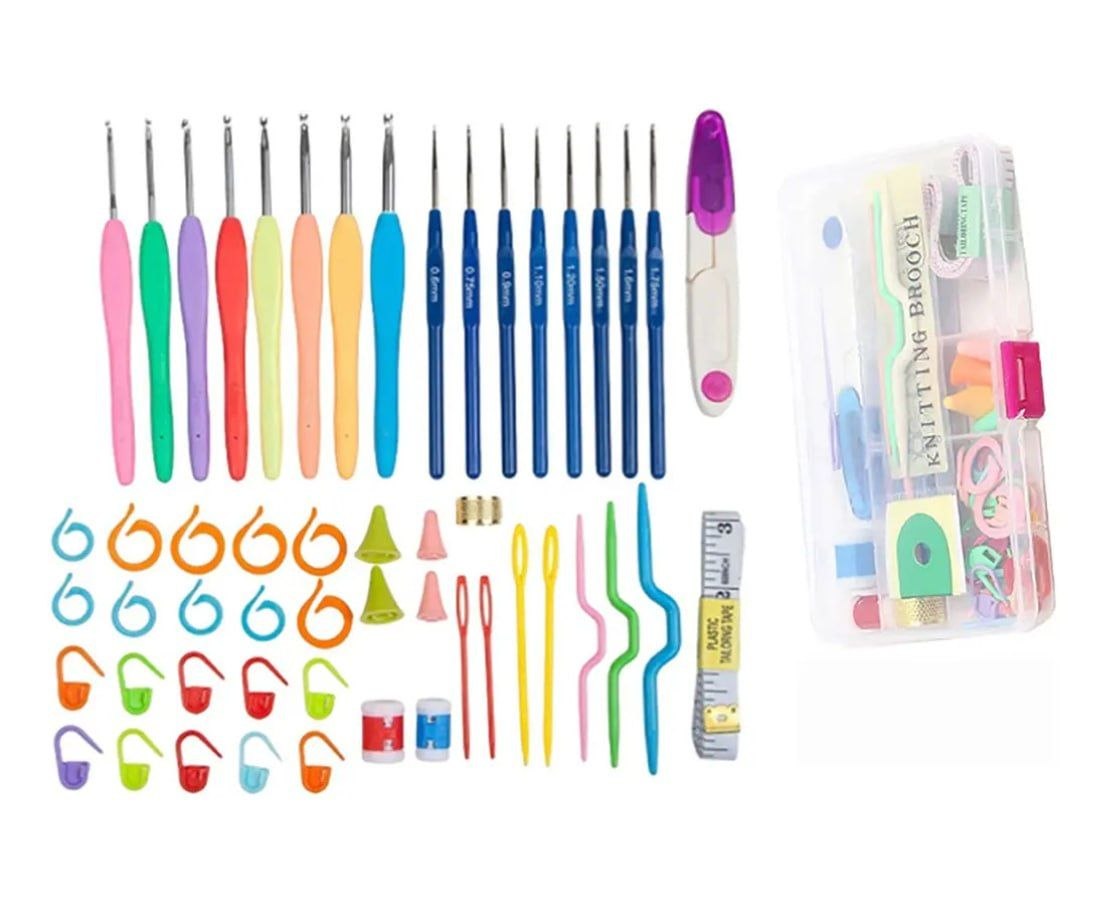 Conjunto para iniciantes em Crochê