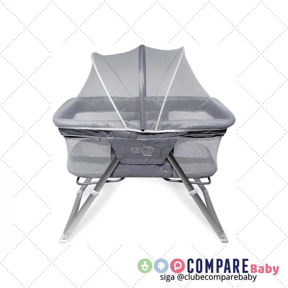 😍 Berço Moisés Portátil Com Balanço Comfy 9kgs Cinza - MaxiBaby
