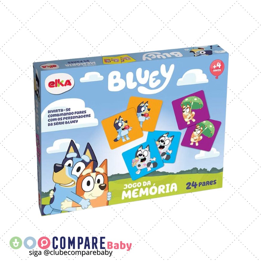 😍 Jogo da Memória Bluey, Elka