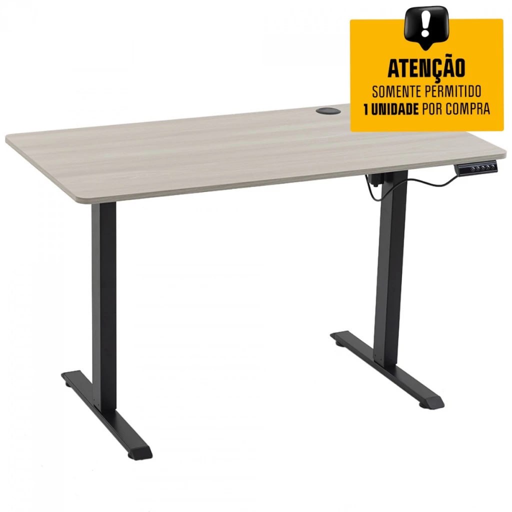🪑Mesa Para Escritório Dr.Office Balance, Altura Ajustável, Cinza, DR-TB12060GA