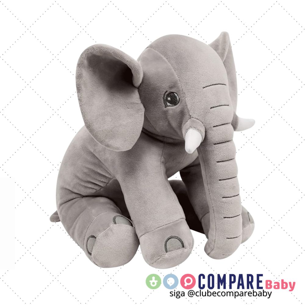 😍 Elefantinho, Buba, Cinza, 30 cm