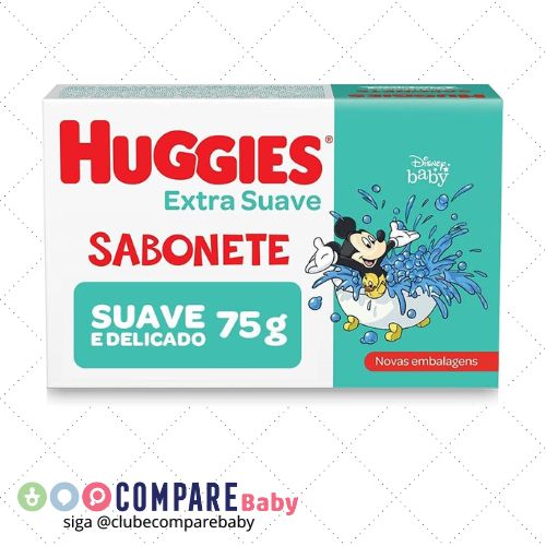 😍 Sabonete em Barra Huggies Toque Suave - 75g