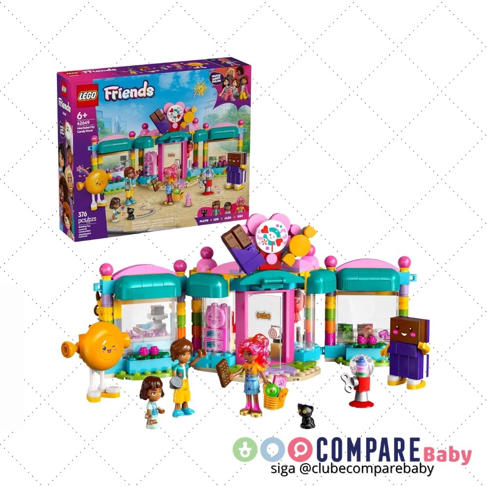 😍 LEGO Friends Loja de Doces de Heartlake City 42649 (376 Peças)