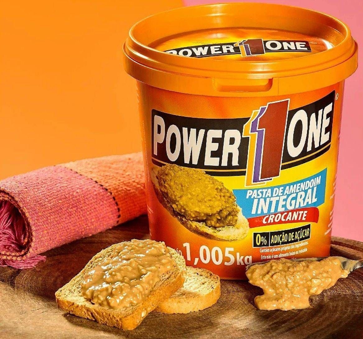 Pasta De Amendoim Crocante Power One 1,005kg