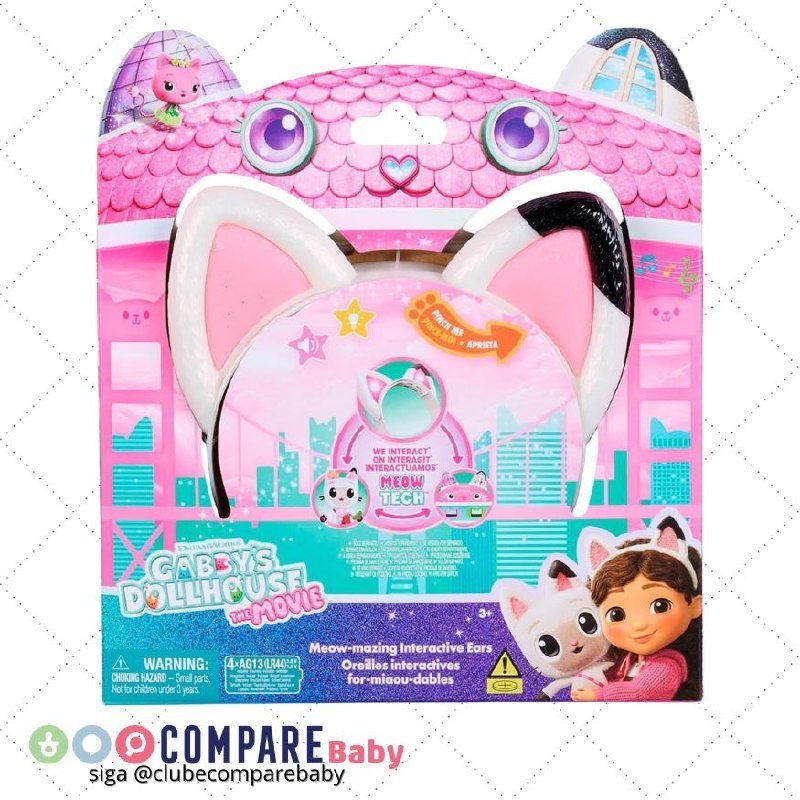 😍 SUNNY, Gabby's Dollhouse: O Filme, Tiara de Orelha Musical
