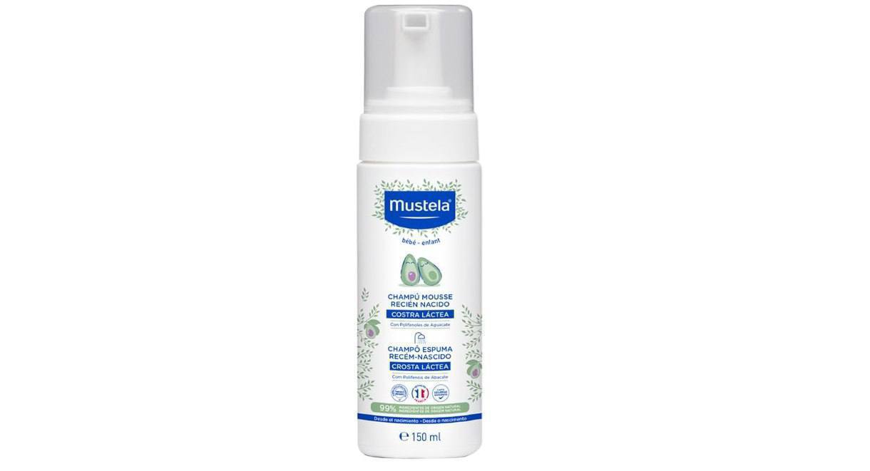 🫧 Mustela Shampoo Recém-Nascido 150 Ml - Xampu Textura Espuma Previne E Elimina A Crosta