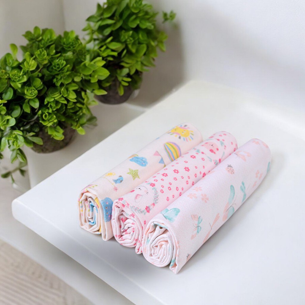 🛍️ Kit Cueiro Flanela Papi 100cm x 80 Cm 03 Unidades Tamanho Grande