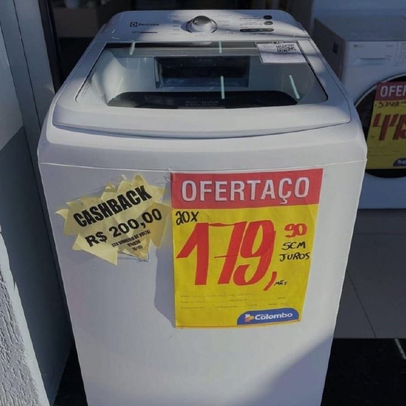 Máquina de Lavar 17kg Electrolux Jet&Clean LED17 127V