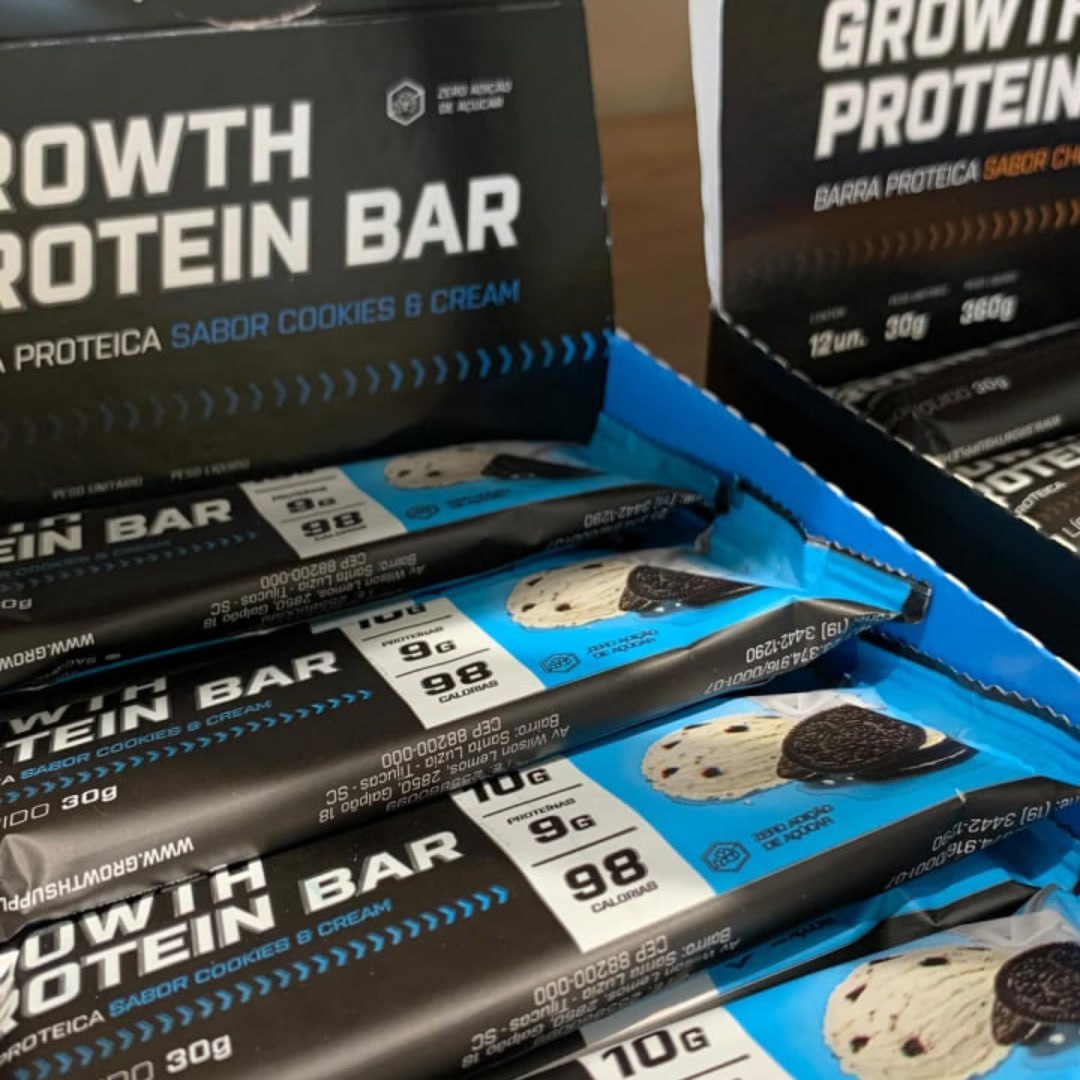 💪 BARRA DE PROTEÍNA GROWTH SUPPLEMENTS 12 PRA CE FICAR BOM