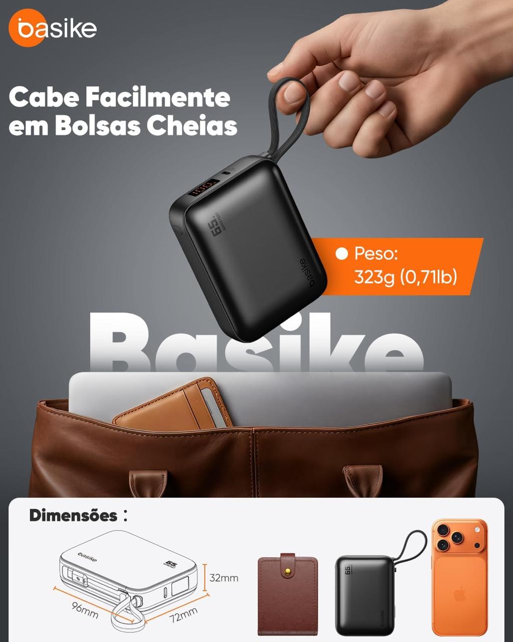 65W PARA CARREGAR ATÉ NOTEBOOKS
