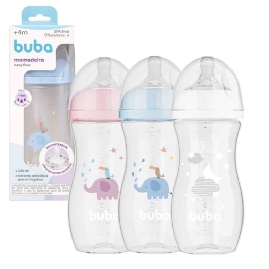 🛍️ Mamadeira Buba Anticólica Easy Flow 330ml