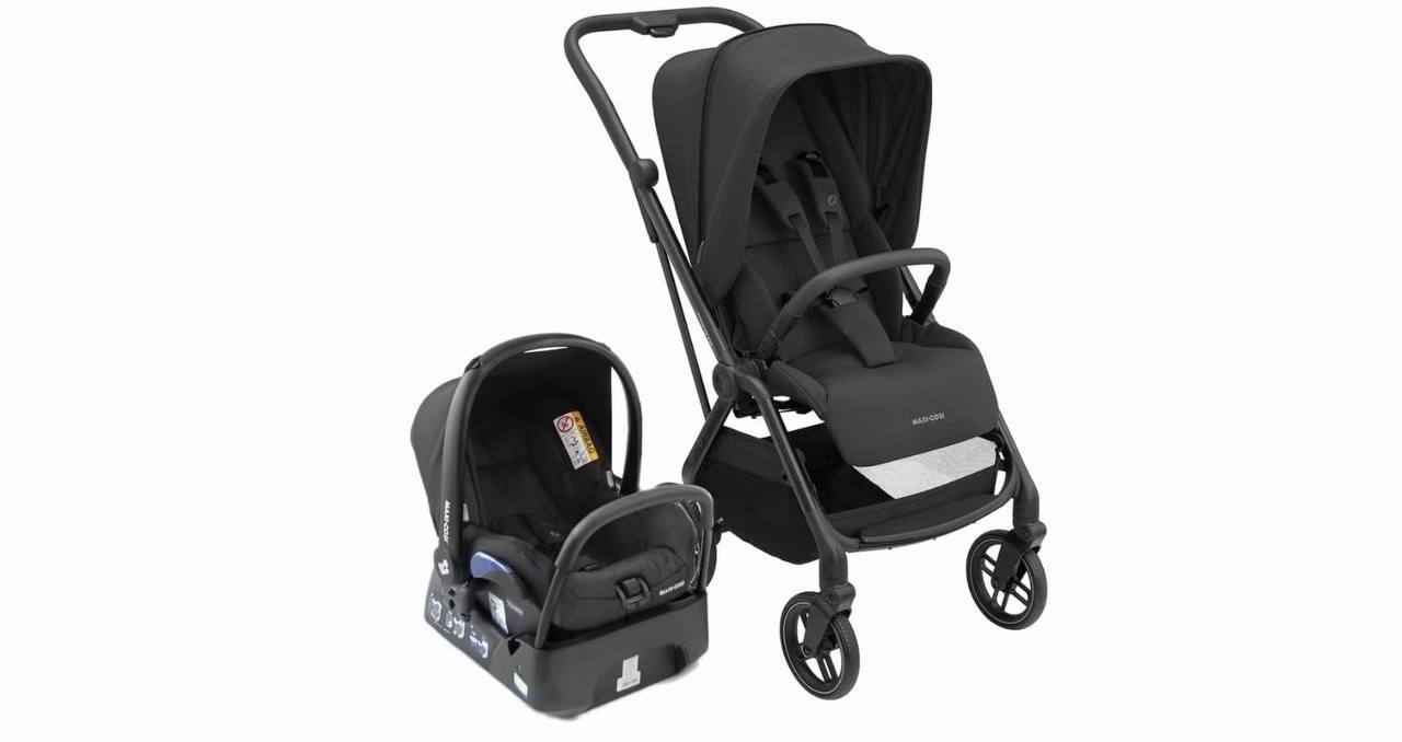 🫧 Travel System Maxi-Cosi, Leona² Trio, 0 a 15kg, Essential Black
