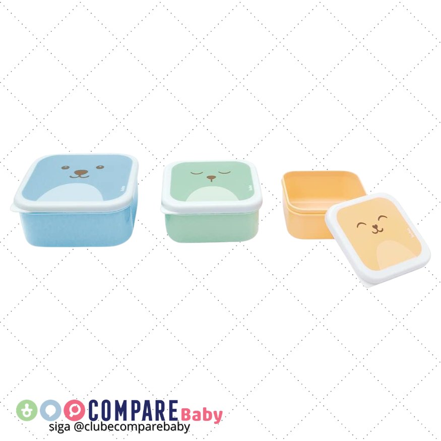 😍 Buba Kit 3 Potinhos Gumy Buba Colorido