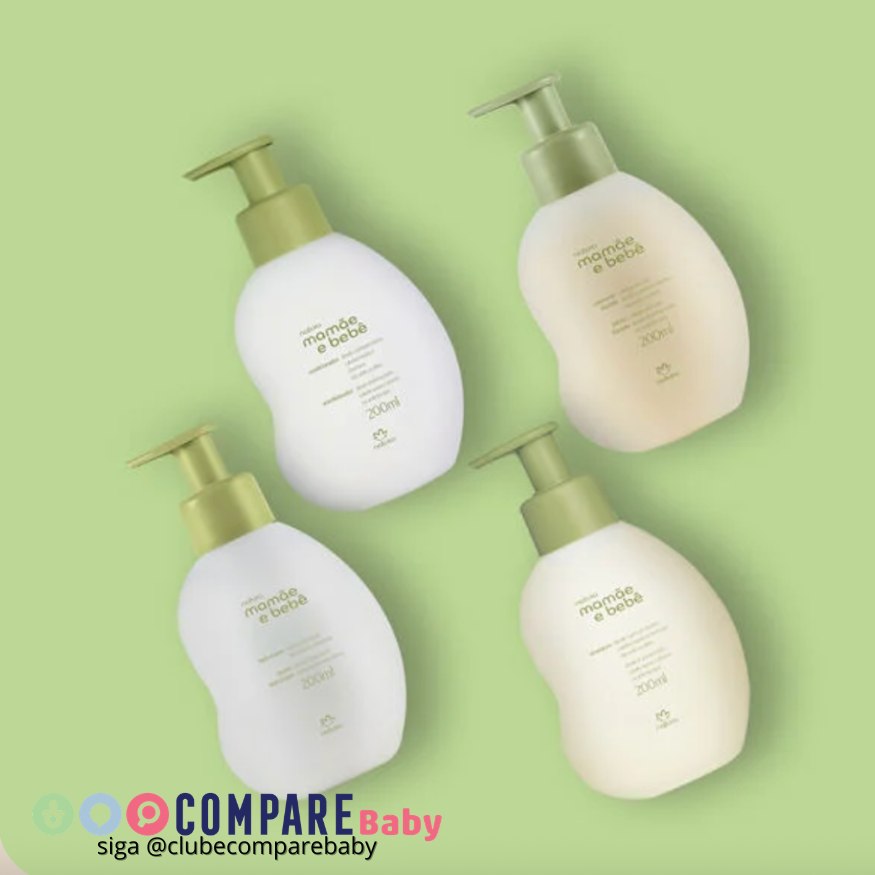 😍 Kit Mamãe e Bebê Shampoo, Condicionador, Sabonete Líquido e Hidratante (4 produtos)