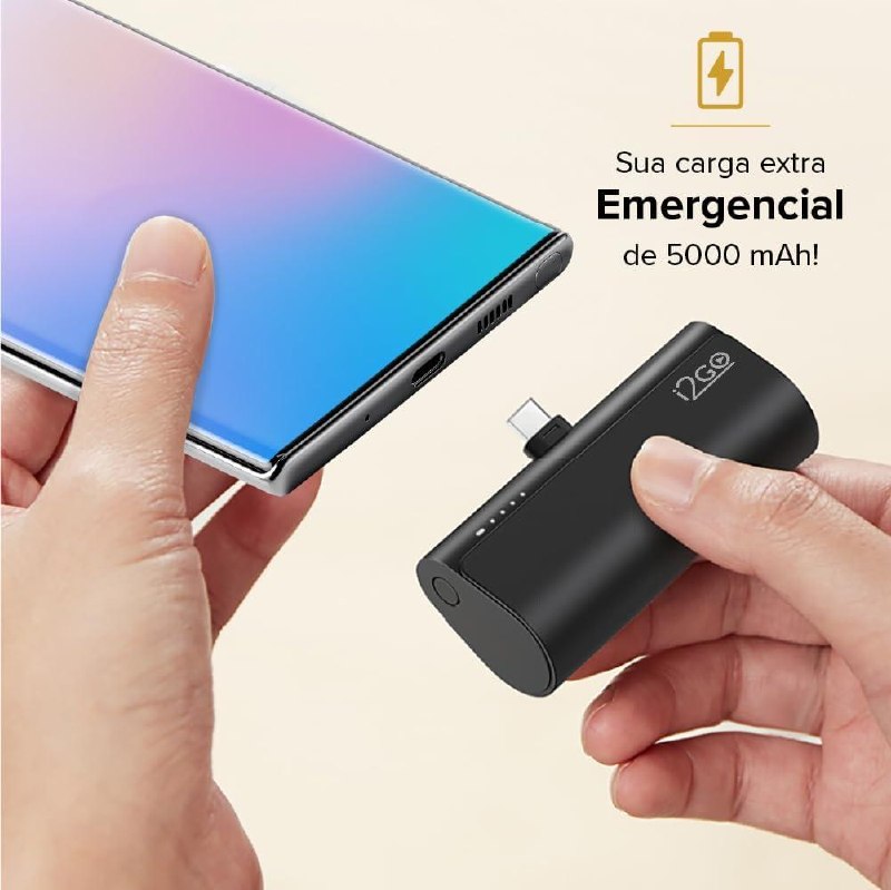 5000mAh NO BOLSO E SEM PRECISAR DE CABOS