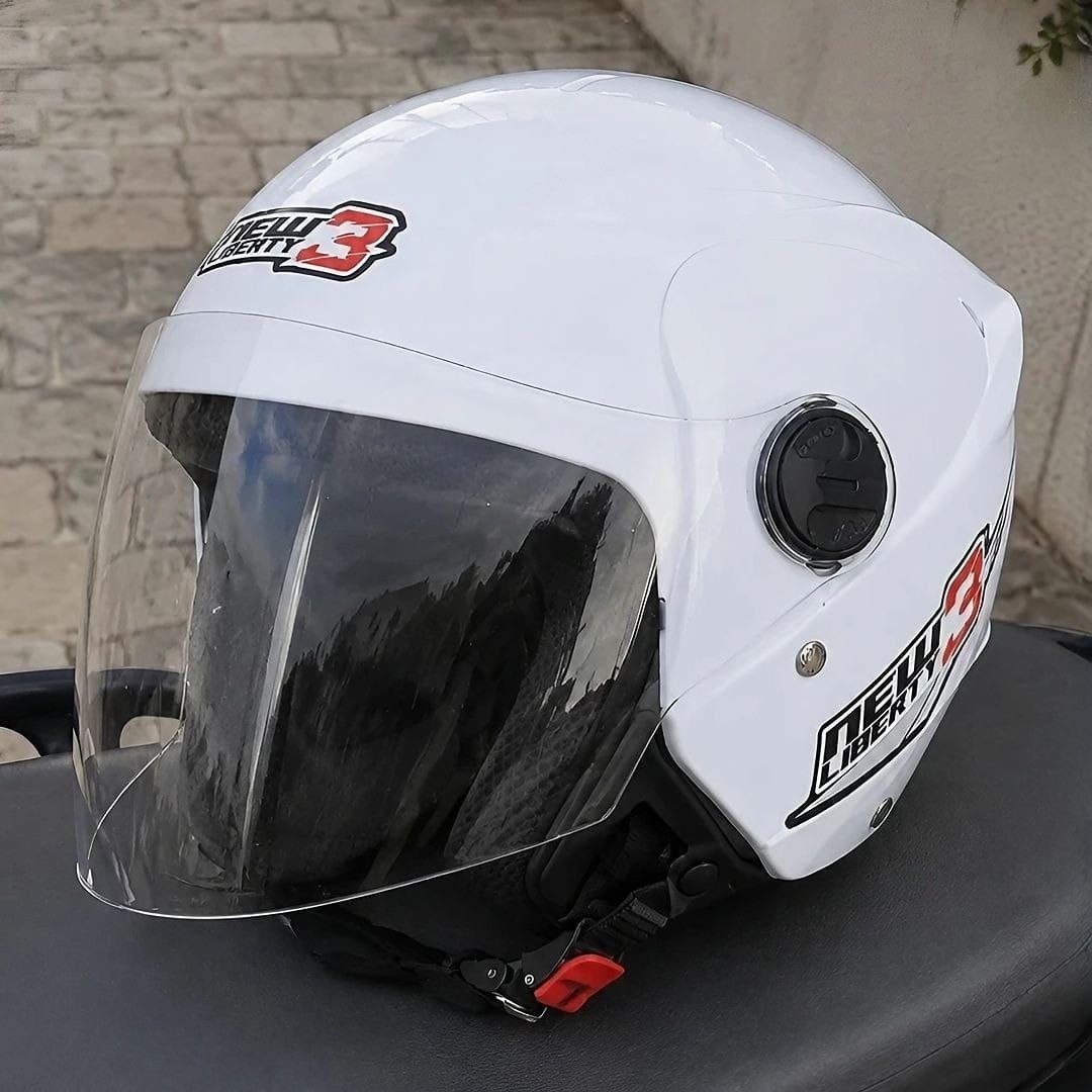 Pro Tork Capacete Moto New Liberty Three, Branco, Tam. 56